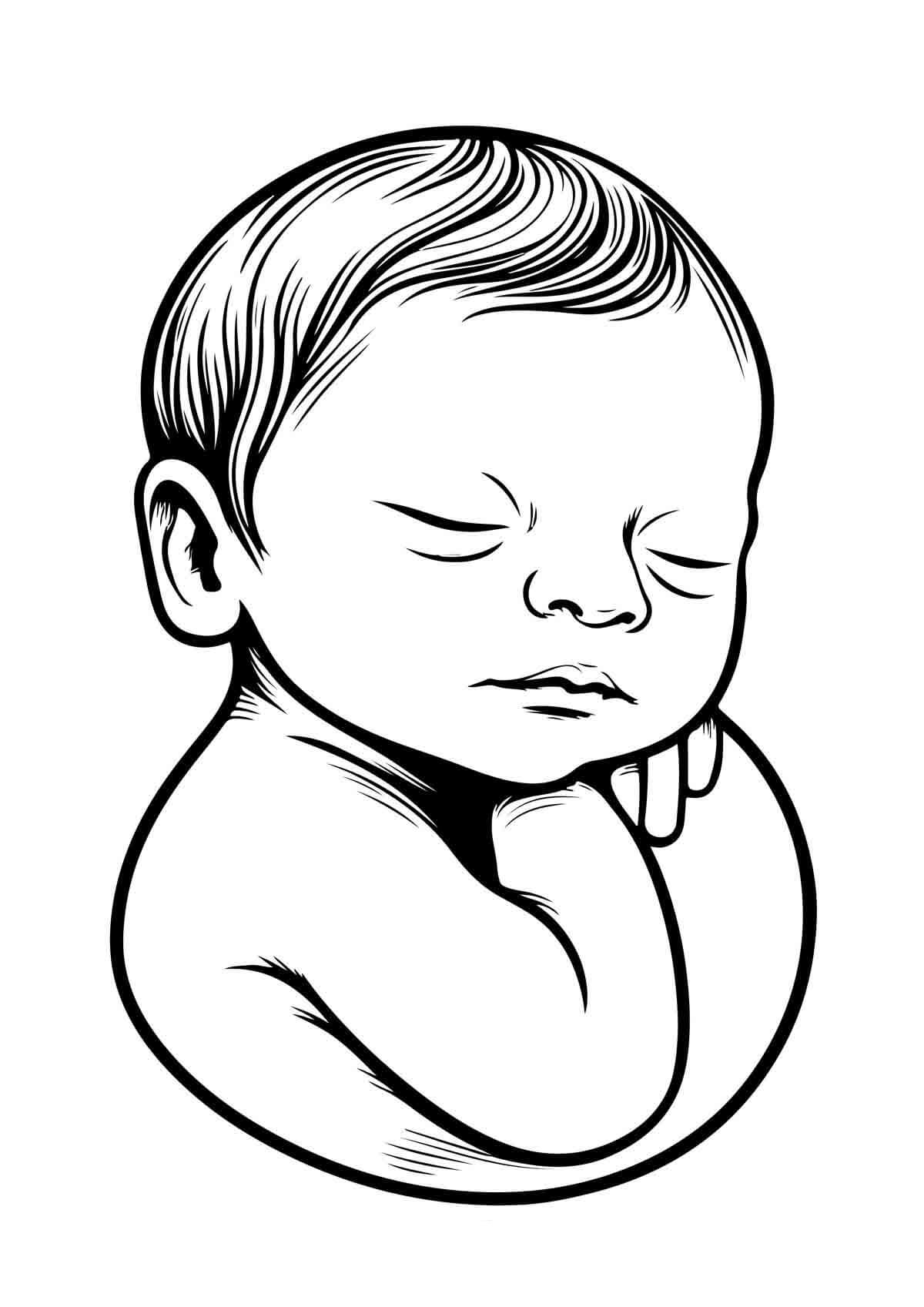 Desenho de Bebê para imprimir