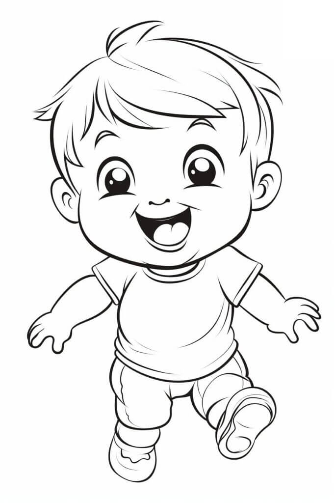 Desenho de Bebê para imprimir