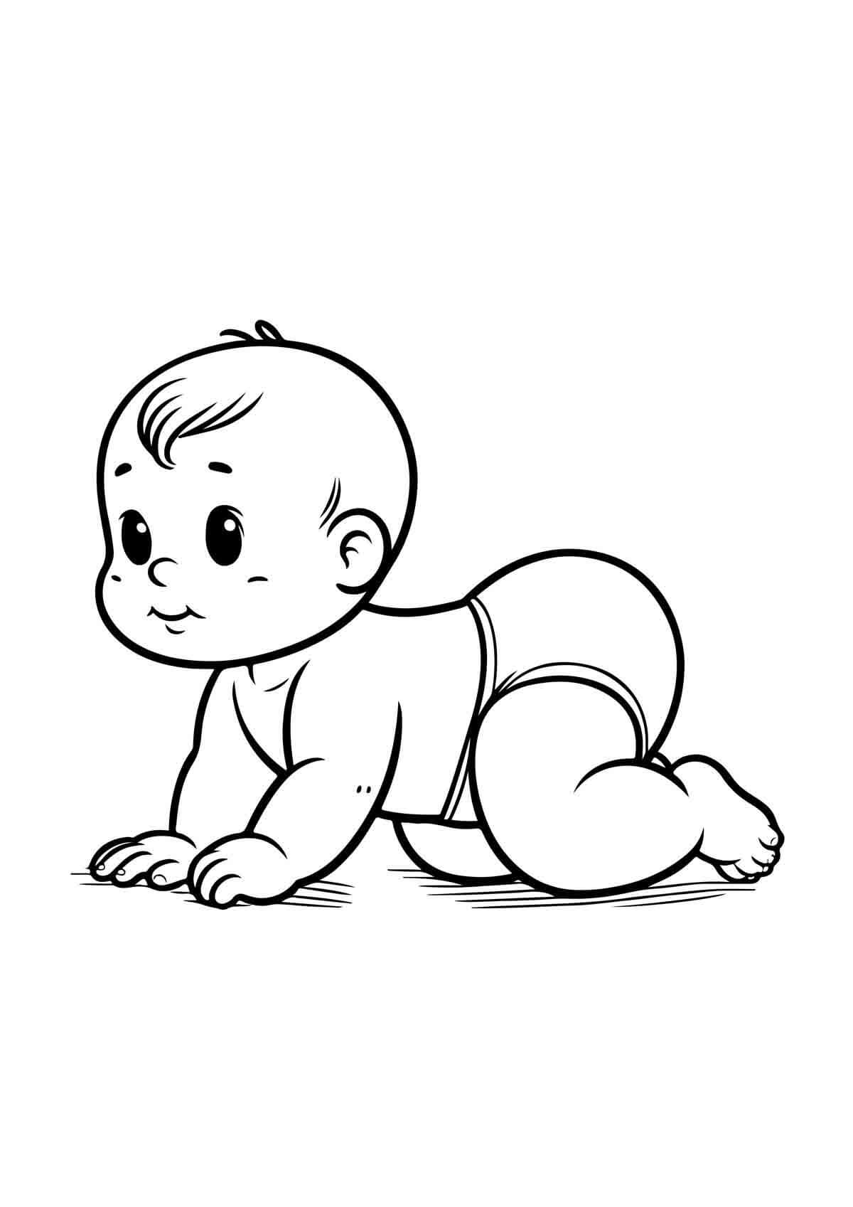 Desenho de Bebê para imprimir