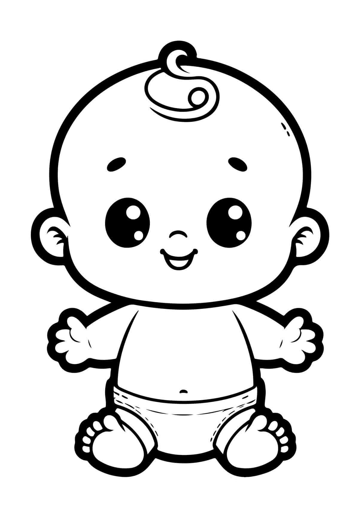 Desenho de Bebê para imprimir