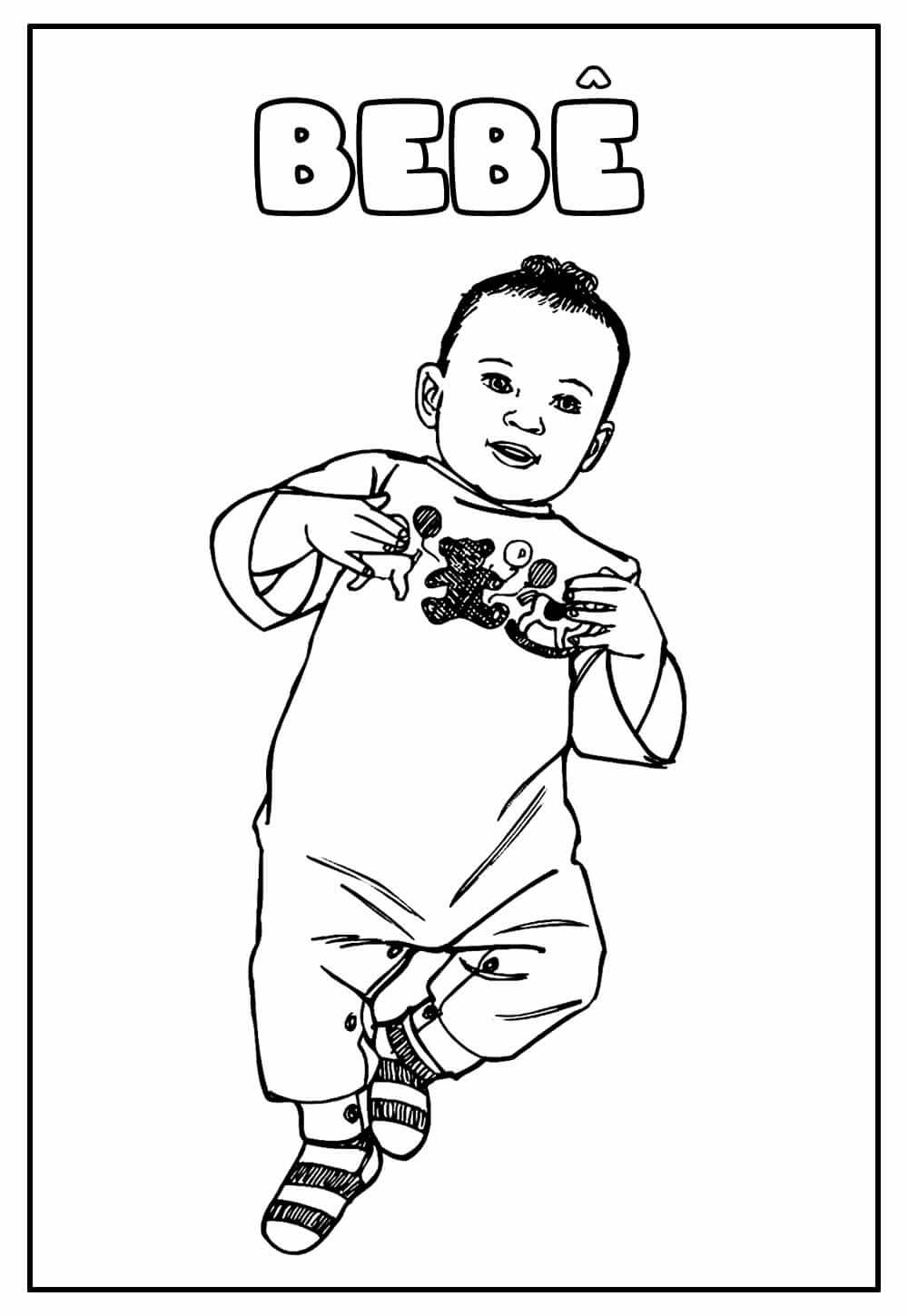 Desenho de Bebê para imprimir