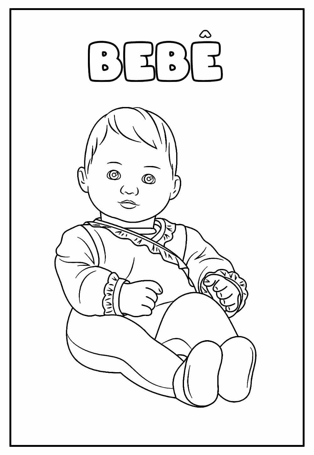 Desenho de Bebê para imprimir