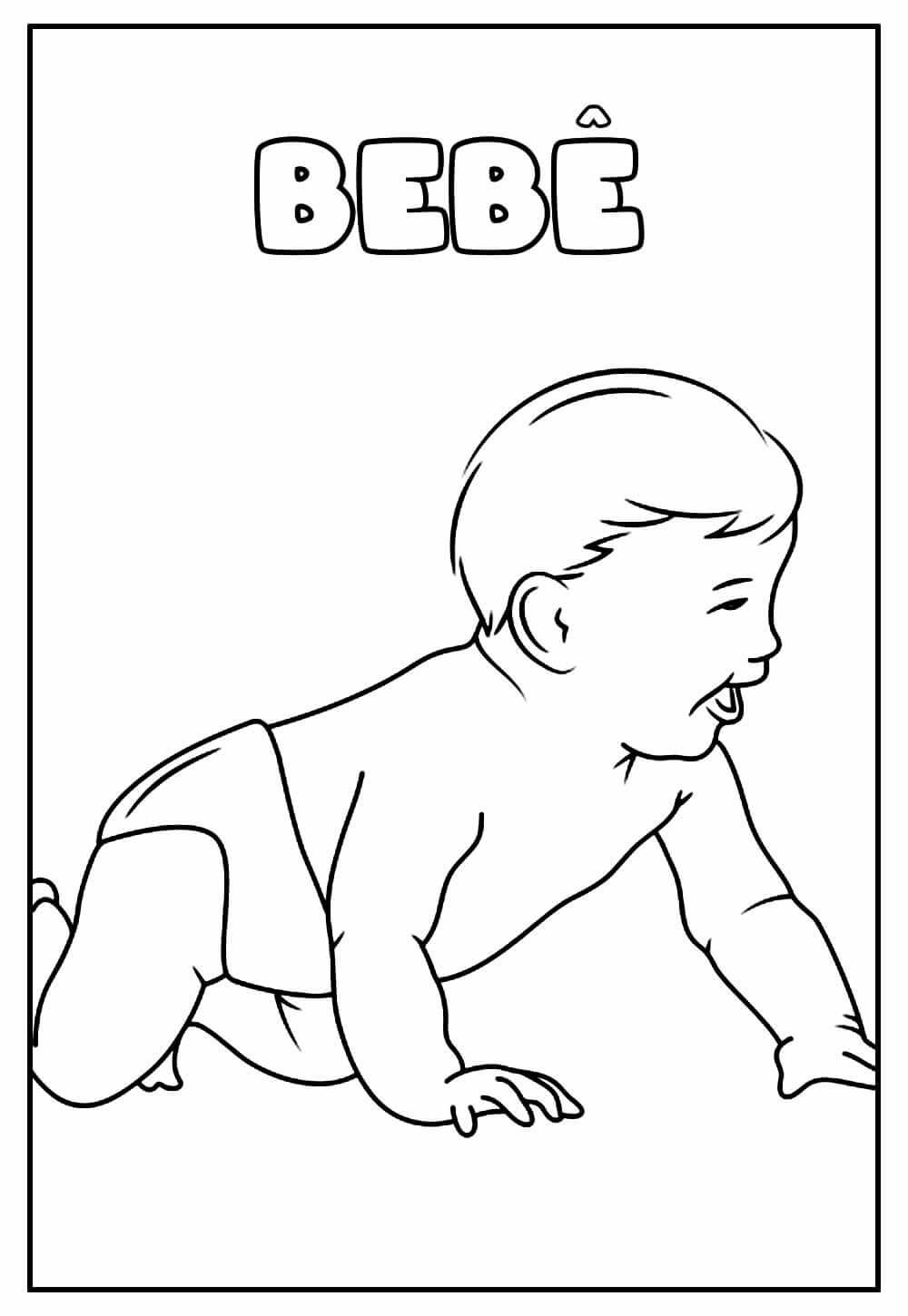 Desenho de Bebê para imprimir
