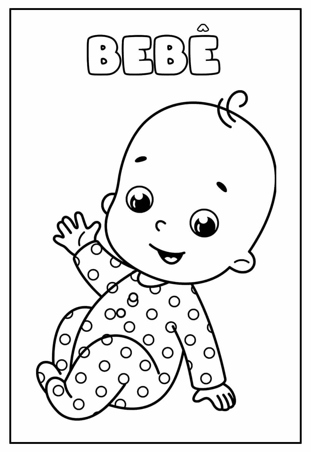 Desenho de Bebê para imprimir