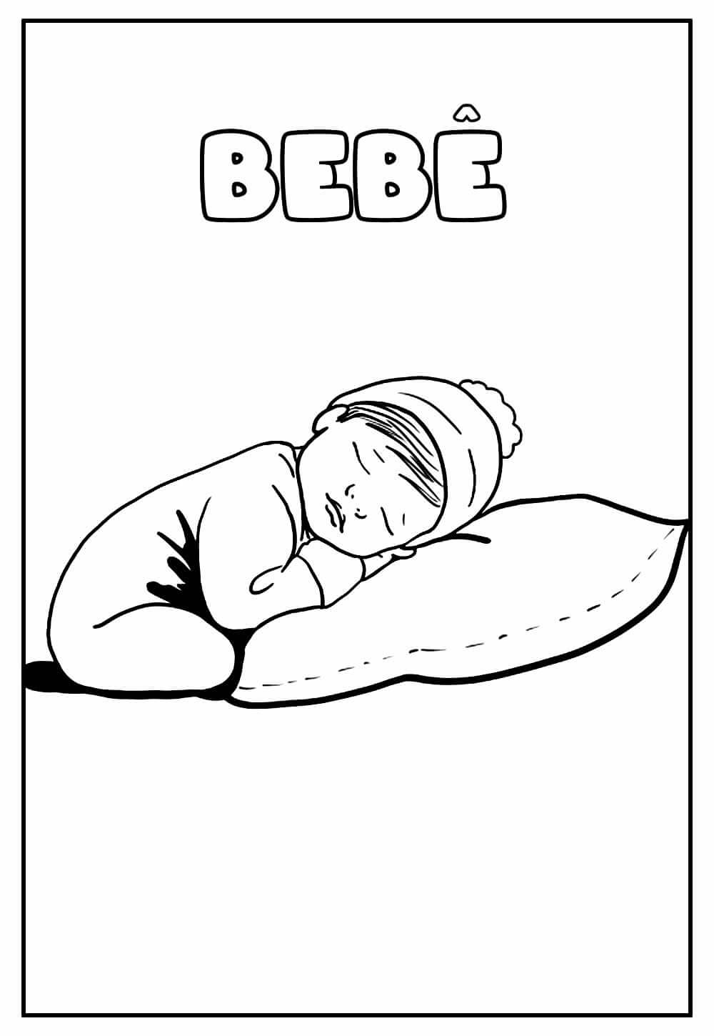 Desenho de Bebê para imprimir