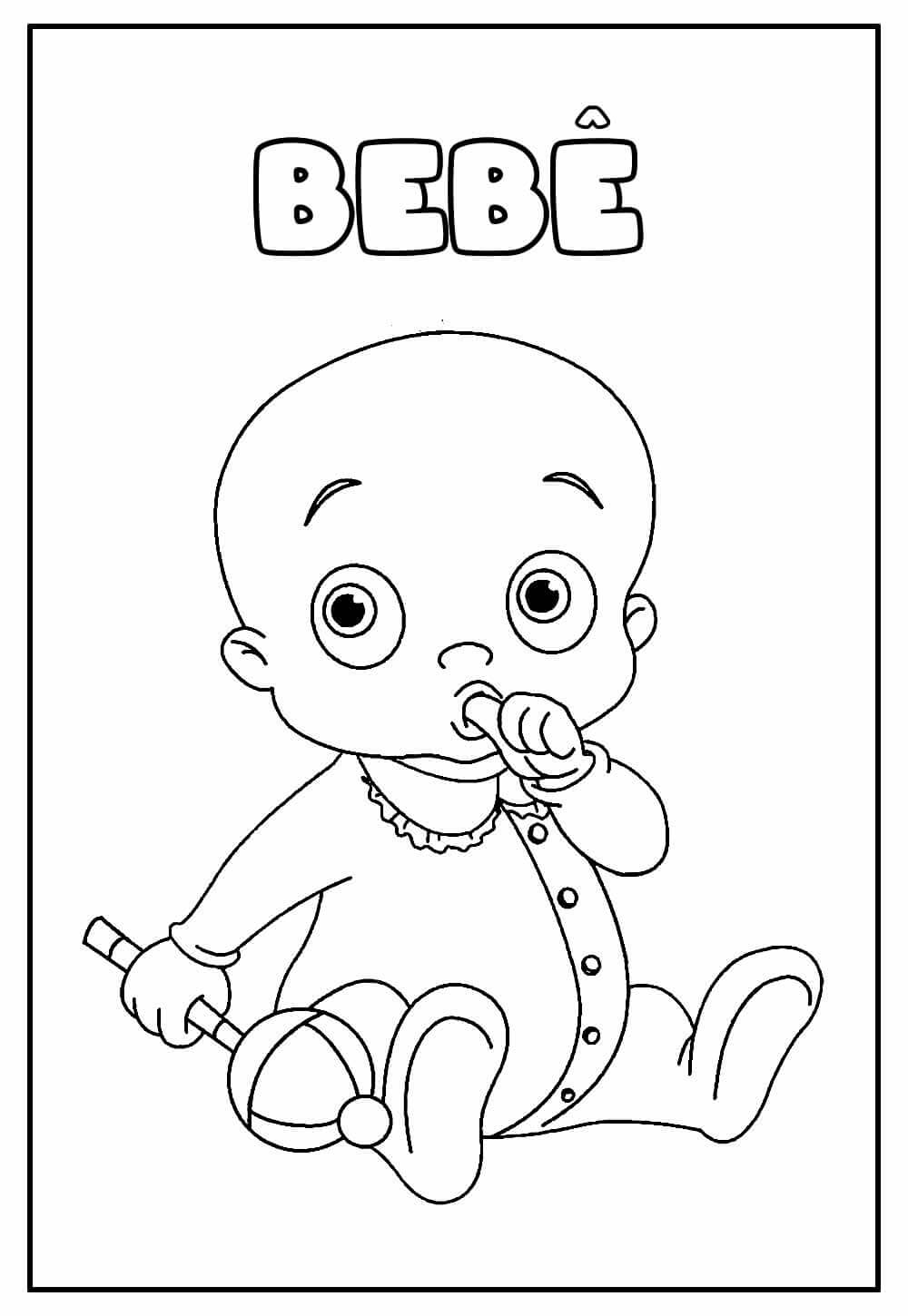 Desenho de Bebê para imprimir