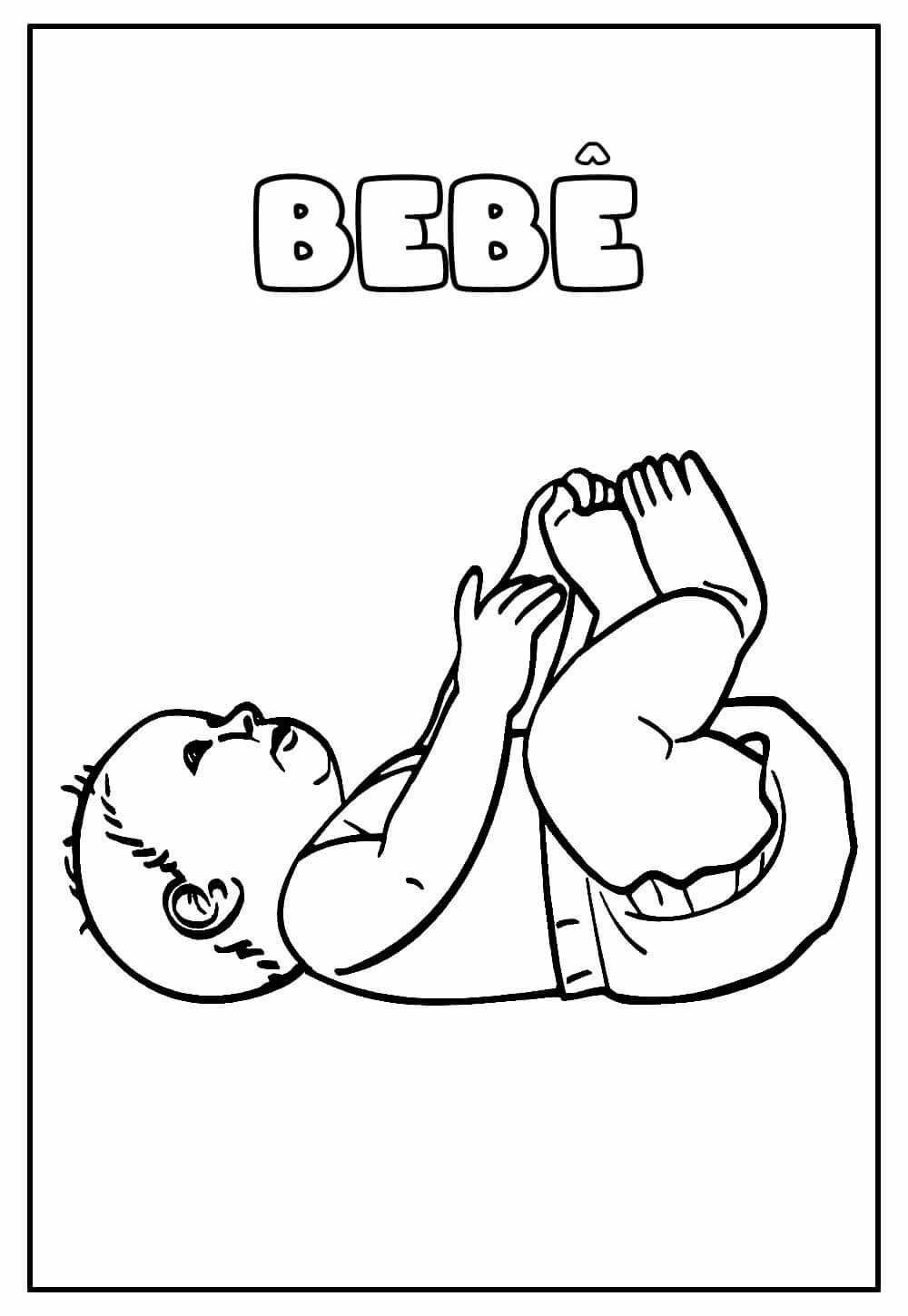 Desenho de Bebê para imprimir