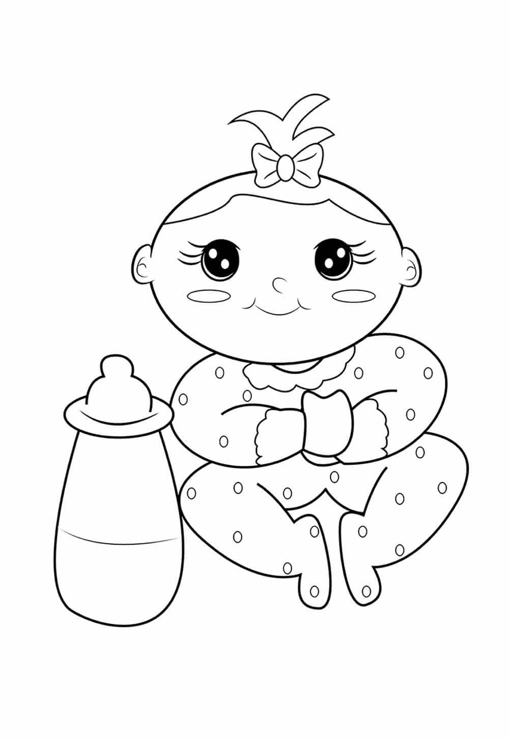 Desenho de Bebê para imprimir