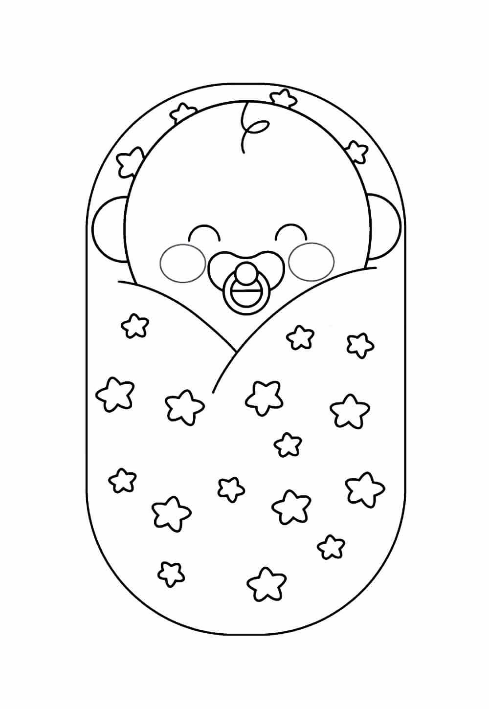 Desenho de Bebê para imprimir