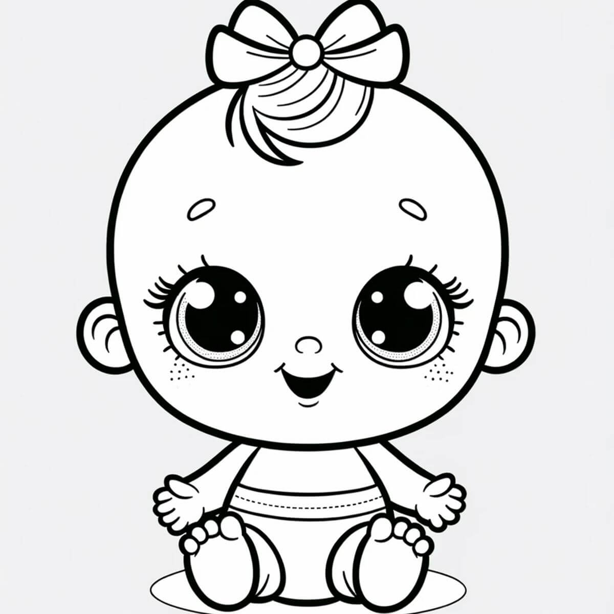 Desenho de Bebê para imprimir