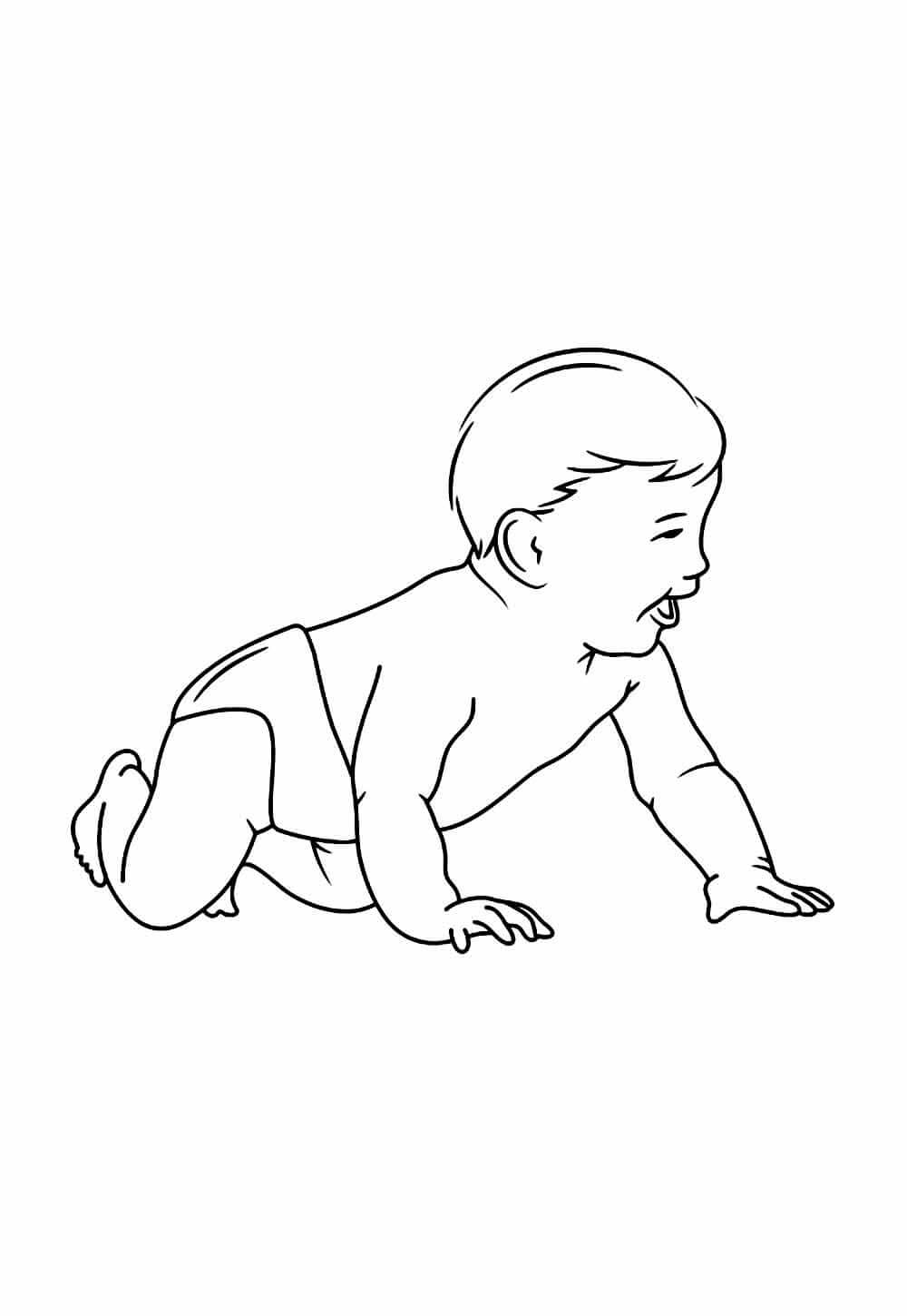 Desenho de Bebê para imprimir