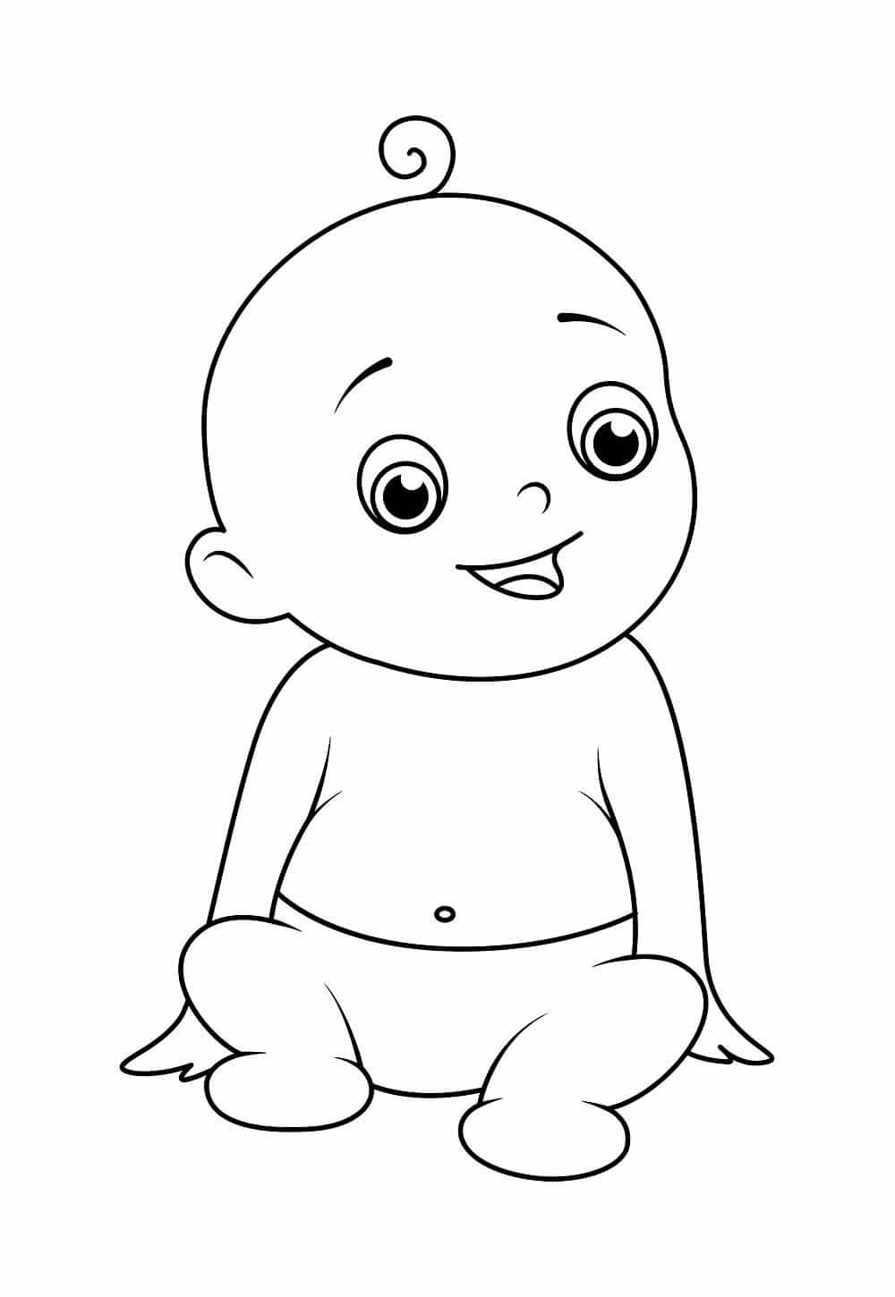 Desenho de Bebê para imprimir