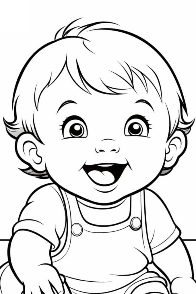 Desenho de Bebê para imprimir