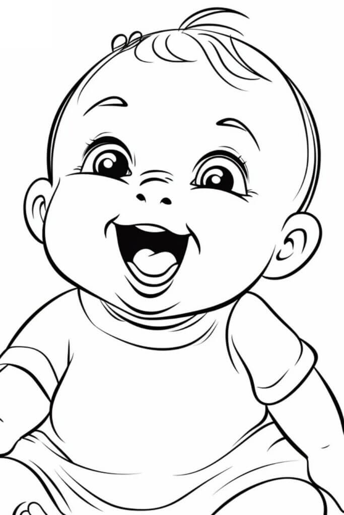 Desenho de Bebê para imprimir