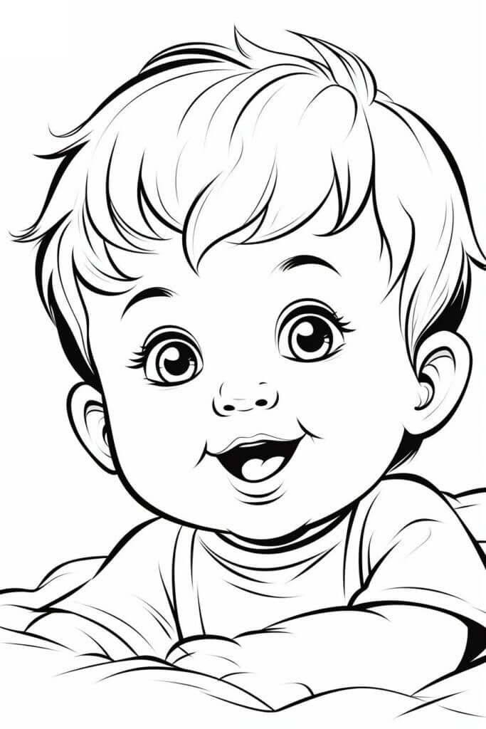 Desenho de Bebê para imprimir