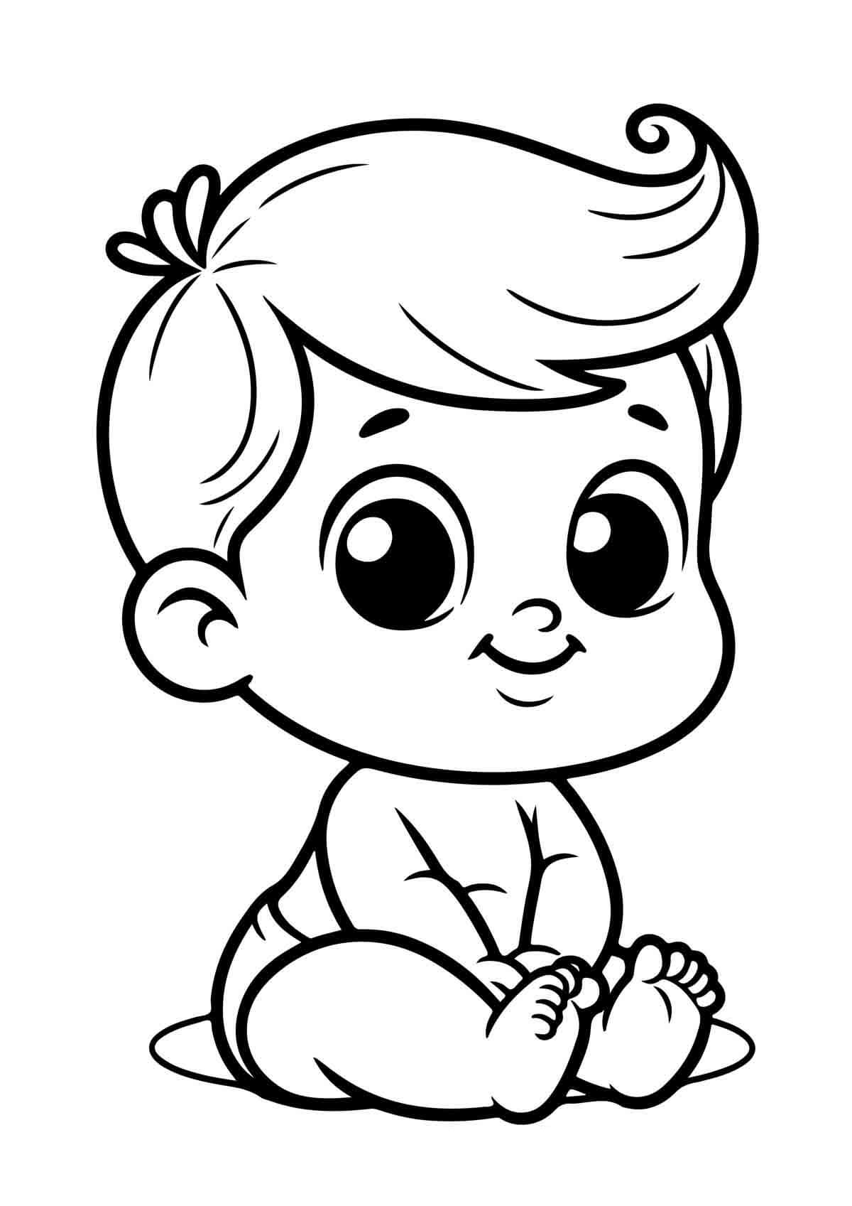Desenho de Bebê para imprimir