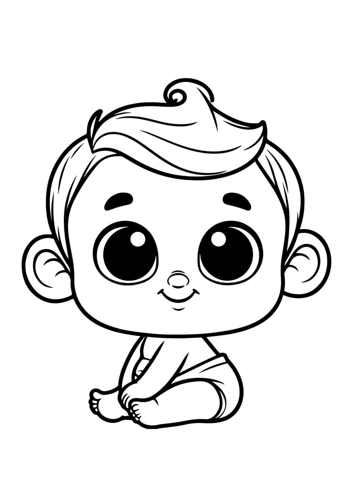 Desenho de Bebê para imprimir