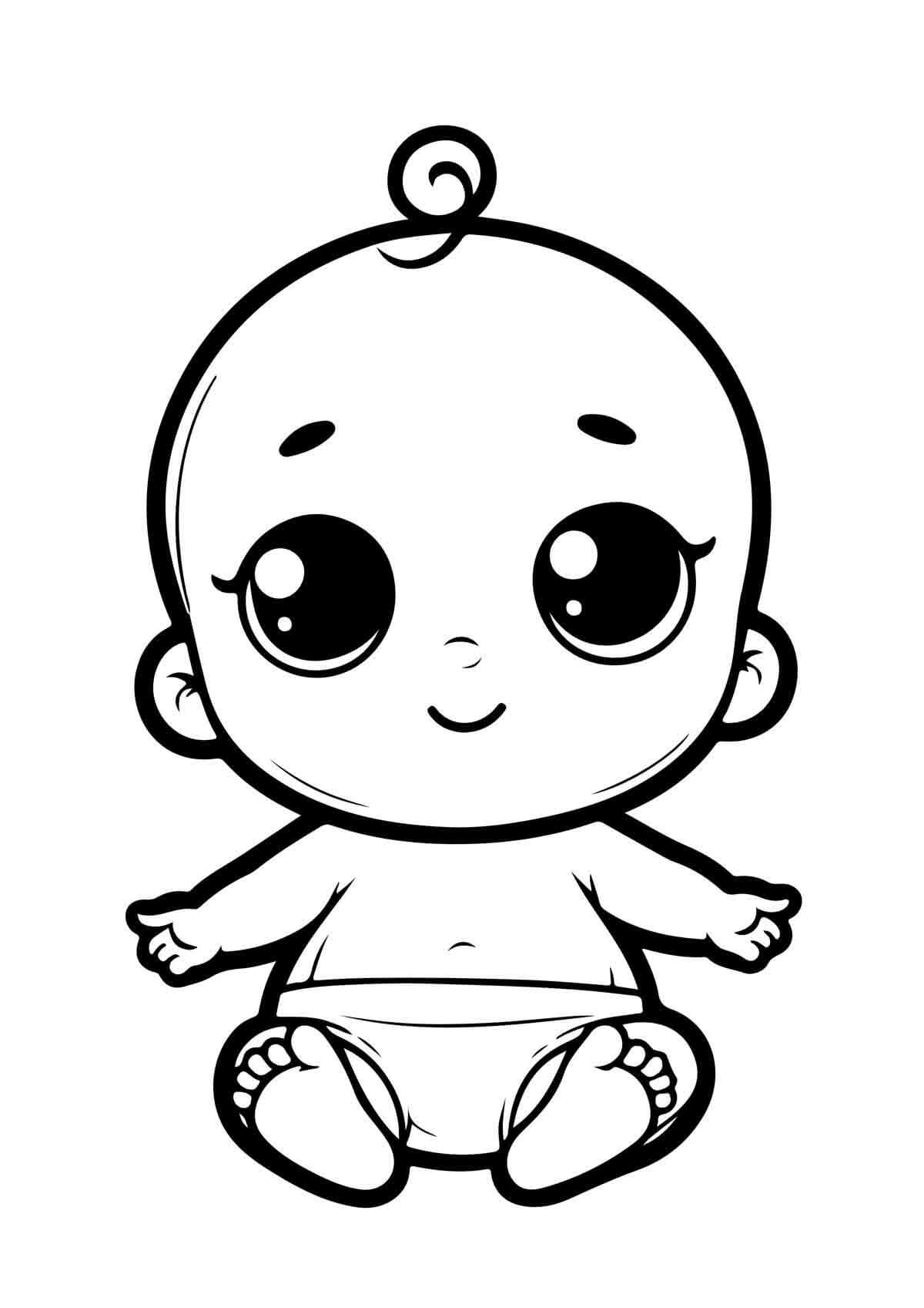 Desenho de Bebê para imprimir