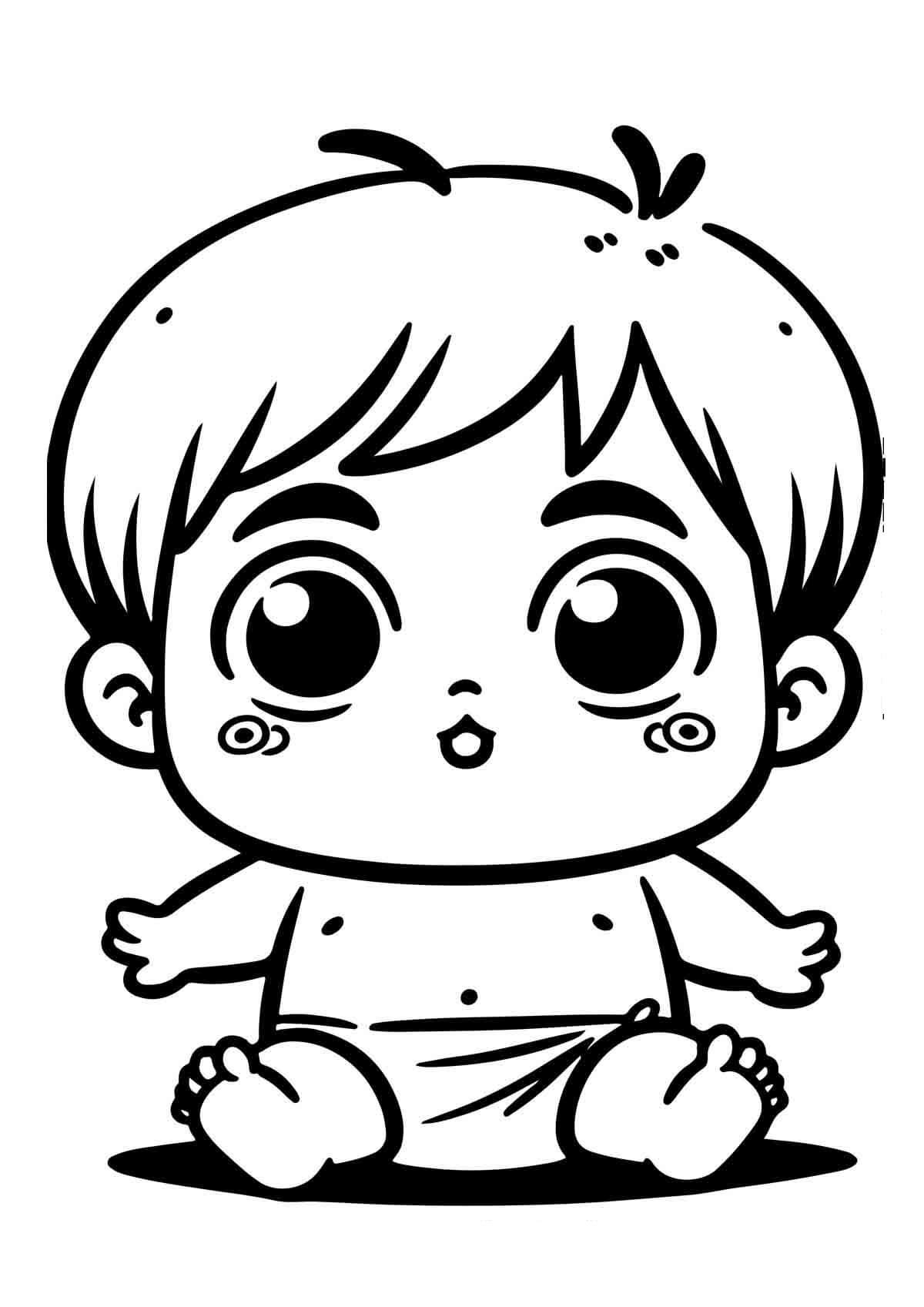Desenho de Bebê para imprimir