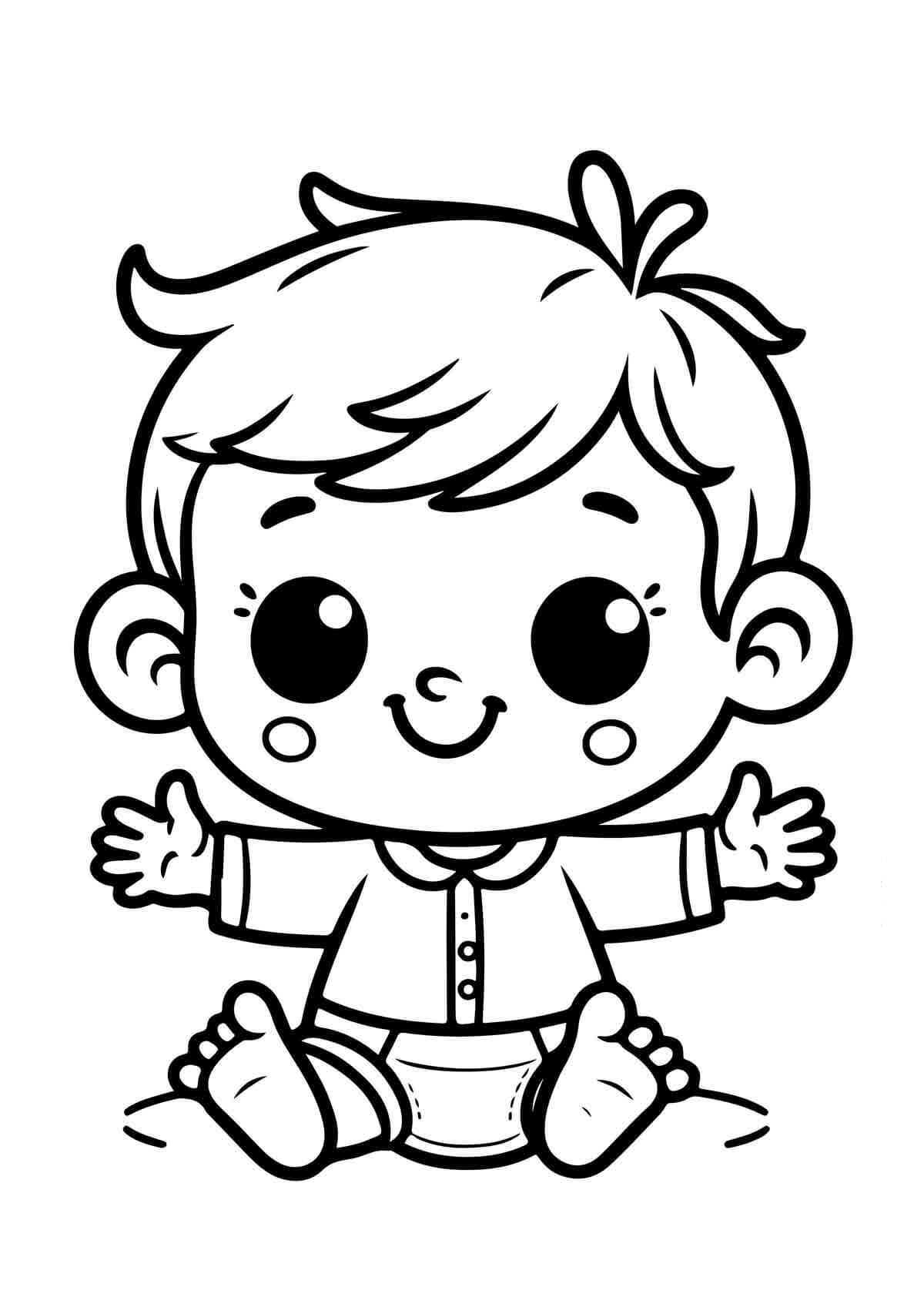 Desenho de Bebê para imprimir
