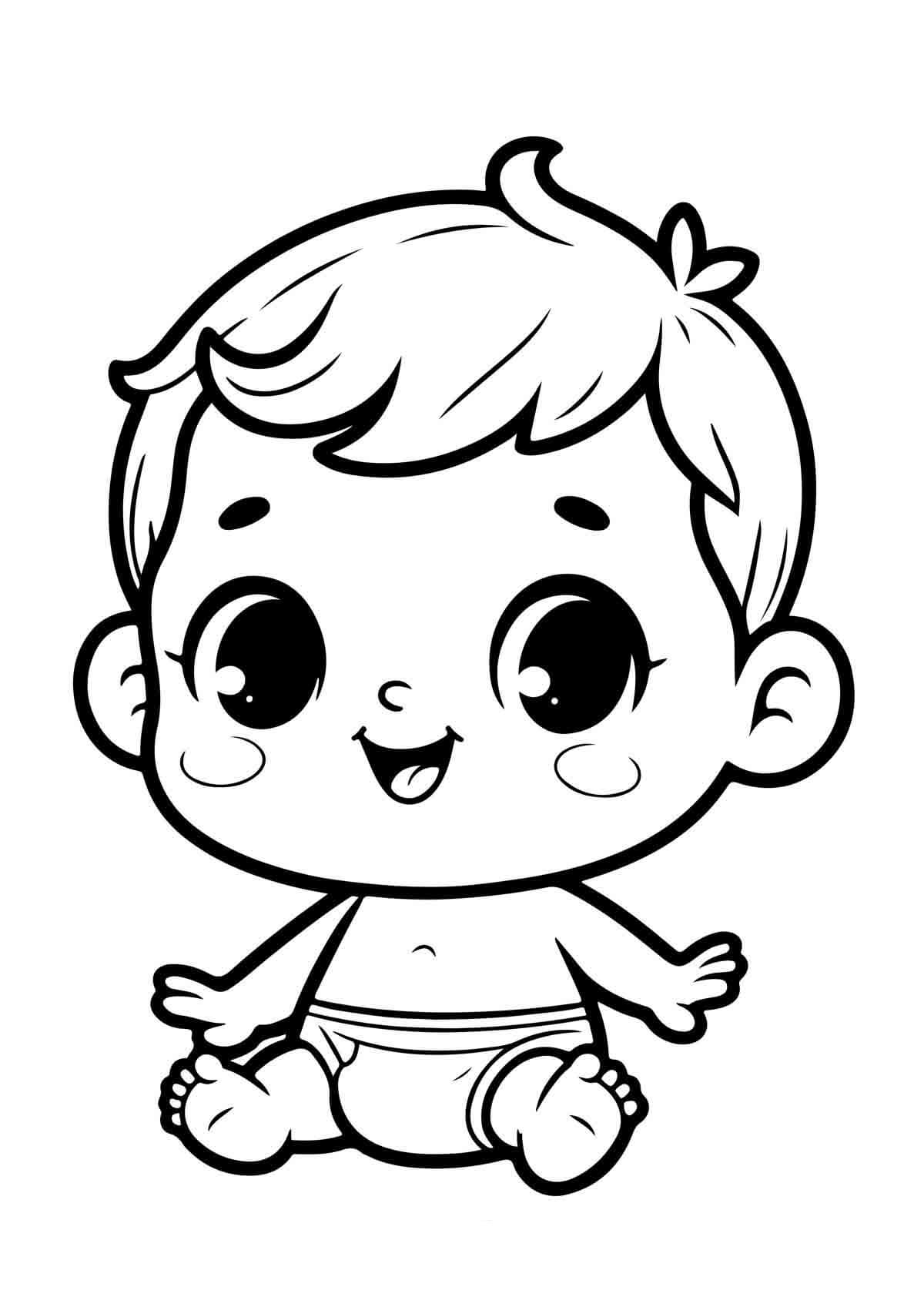 Desenho de Bebê para imprimir