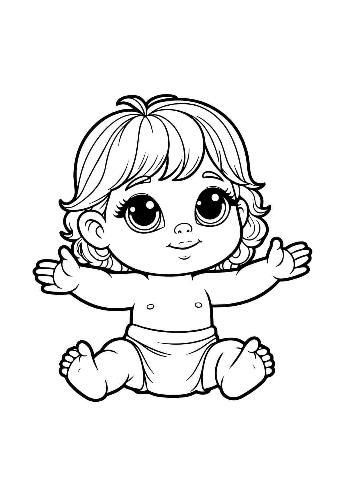 Desenho de Bebê para imprimir