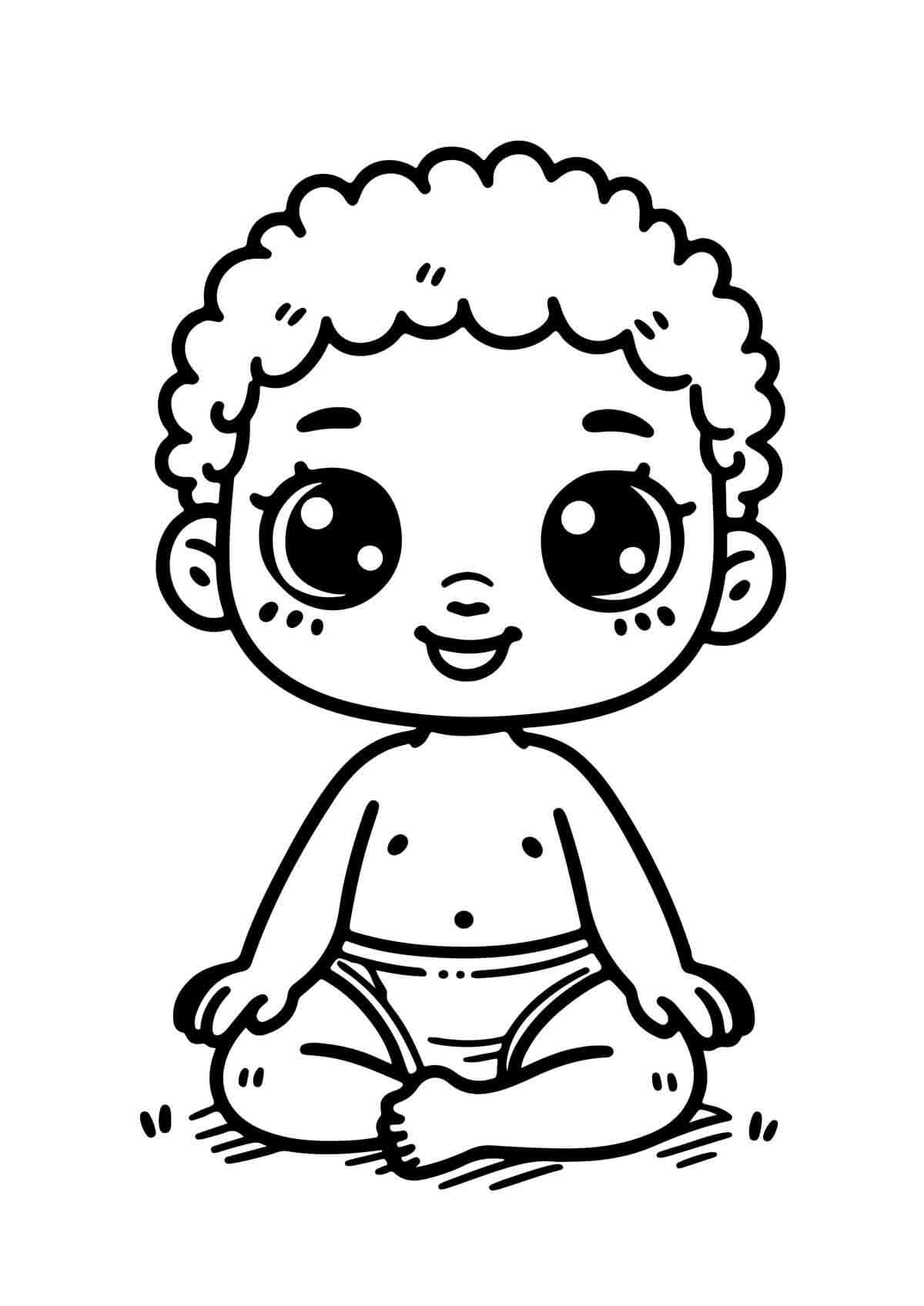 Desenho de Bebê para imprimir