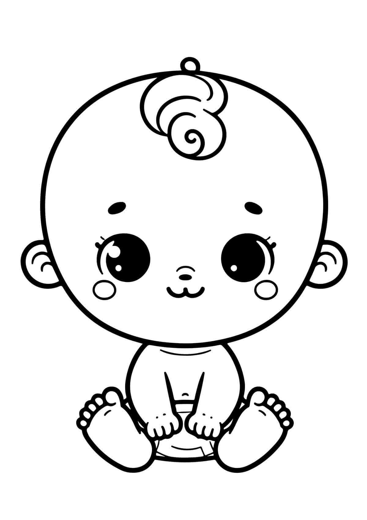 Desenho de Bebê para imprimir