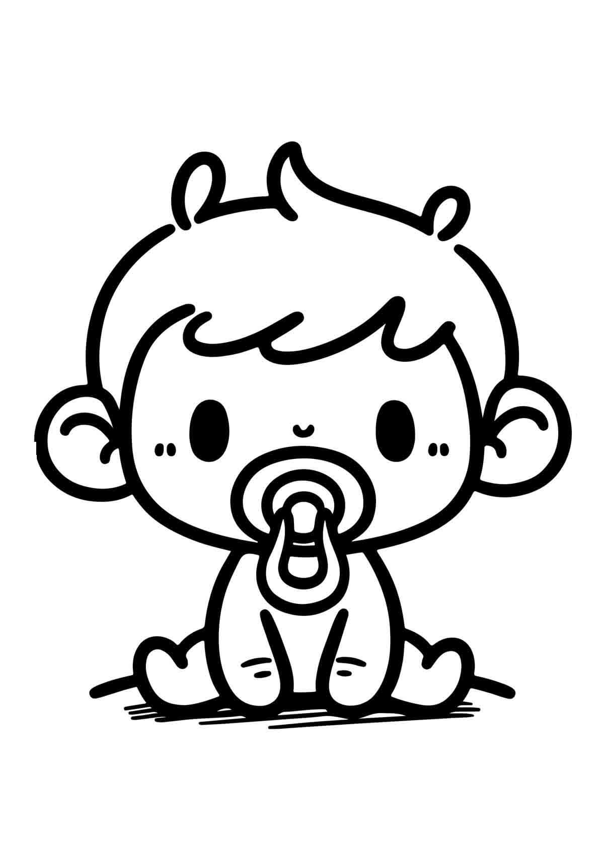 Desenho de Bebê para imprimir