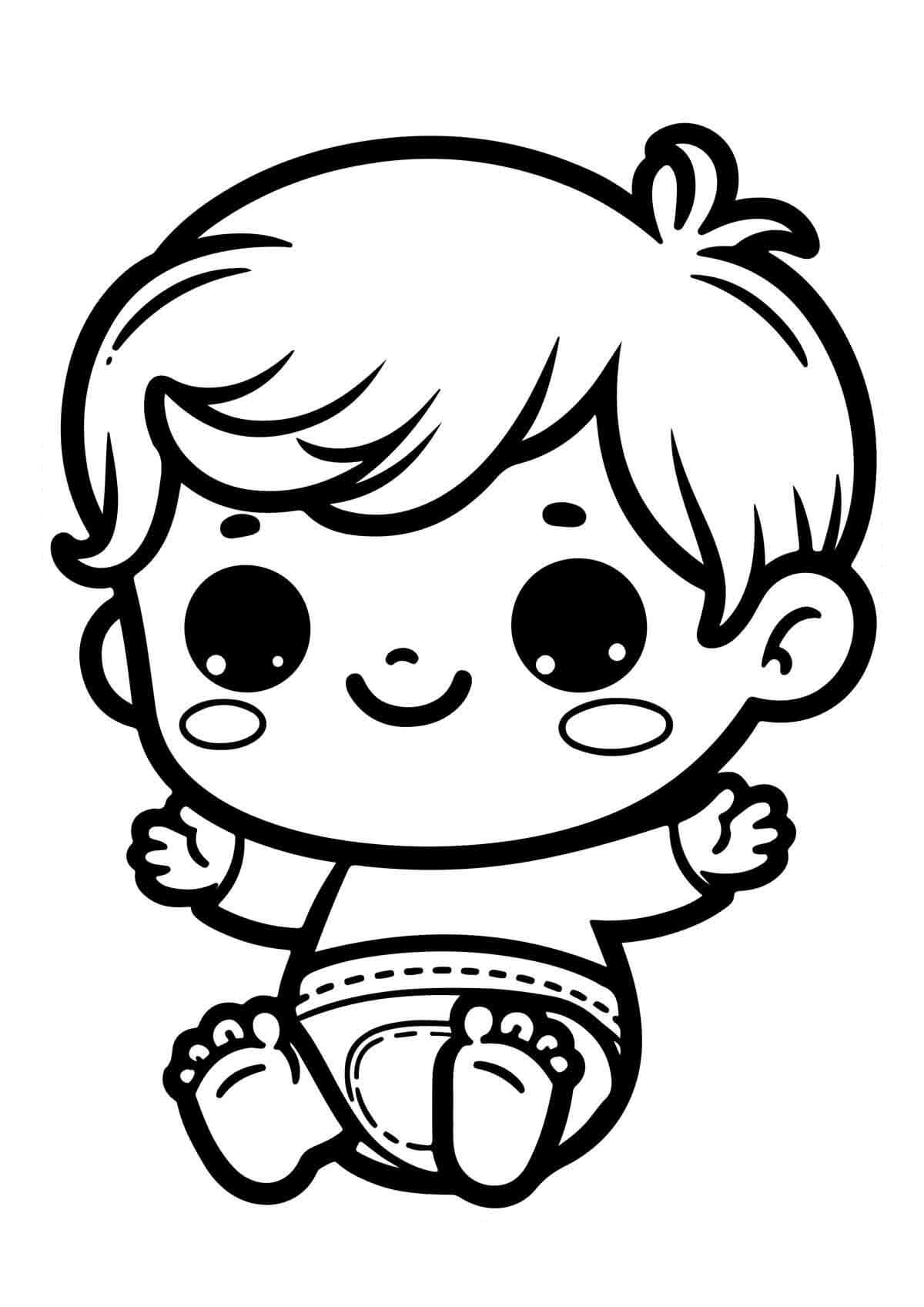 Desenho de Bebê para imprimir
