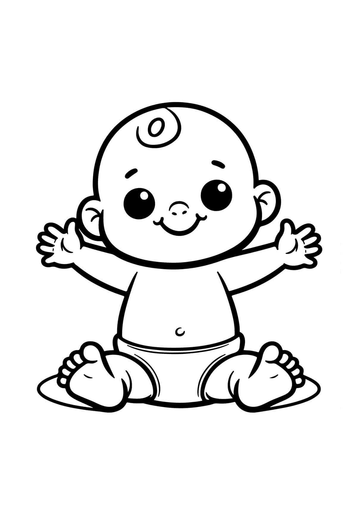 Desenho de Bebê para imprimir
