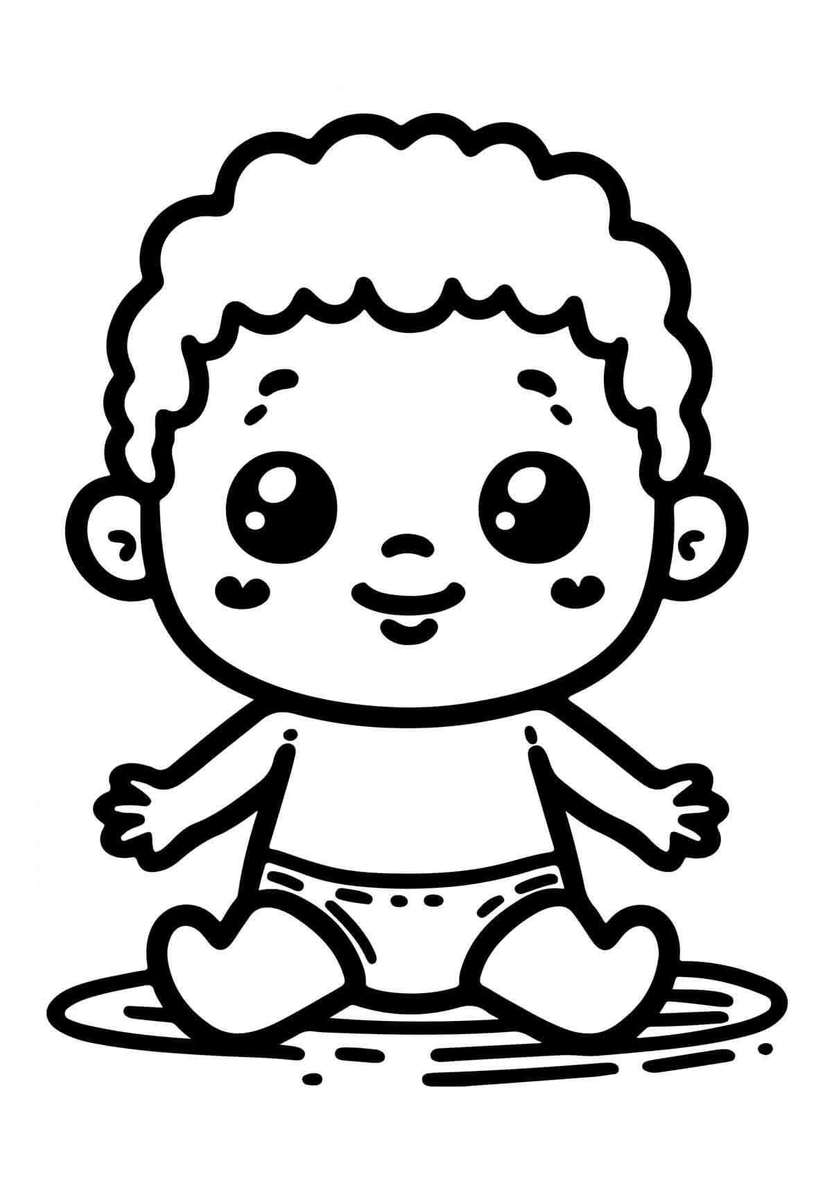 Desenho de Bebê para imprimir