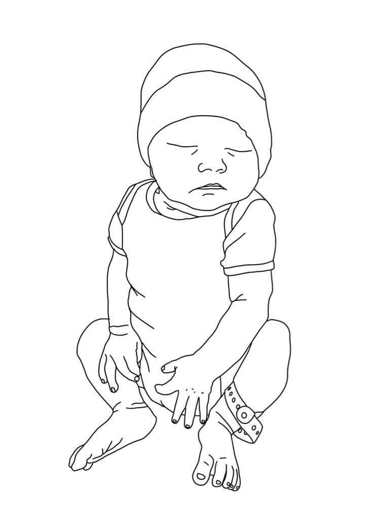 Desenho de Bebê para imprimir