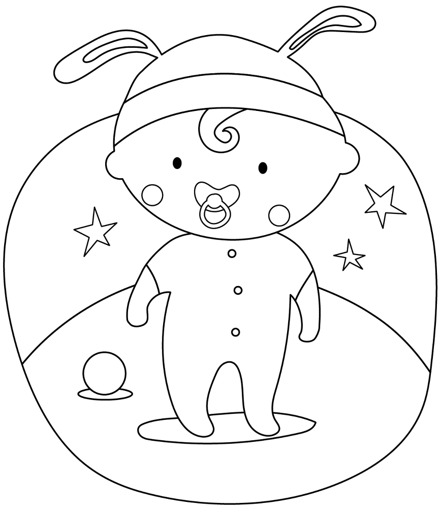 Desenho de Bebê para imprimir