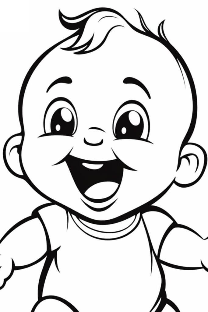 Desenho de Bebê para imprimir