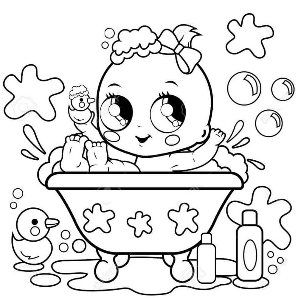 Desenho de Bebê para imprimir