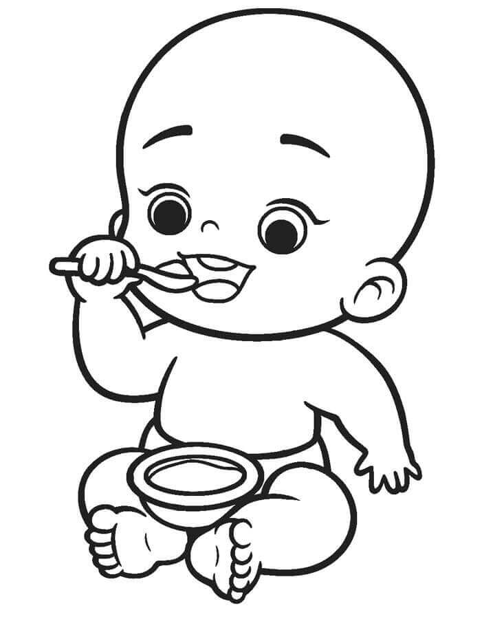 Desenho de Bebê para imprimir