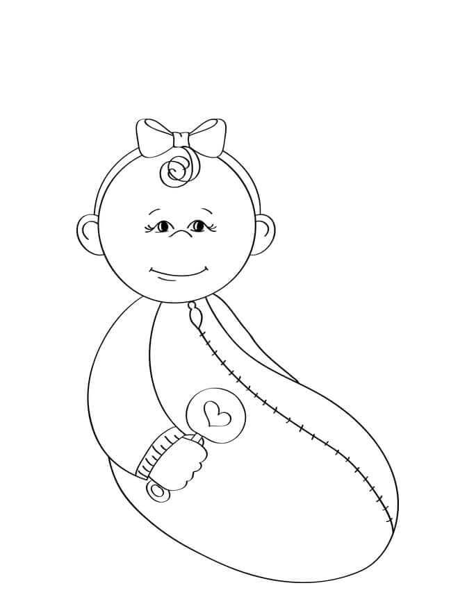 Desenho de Bebê para imprimir