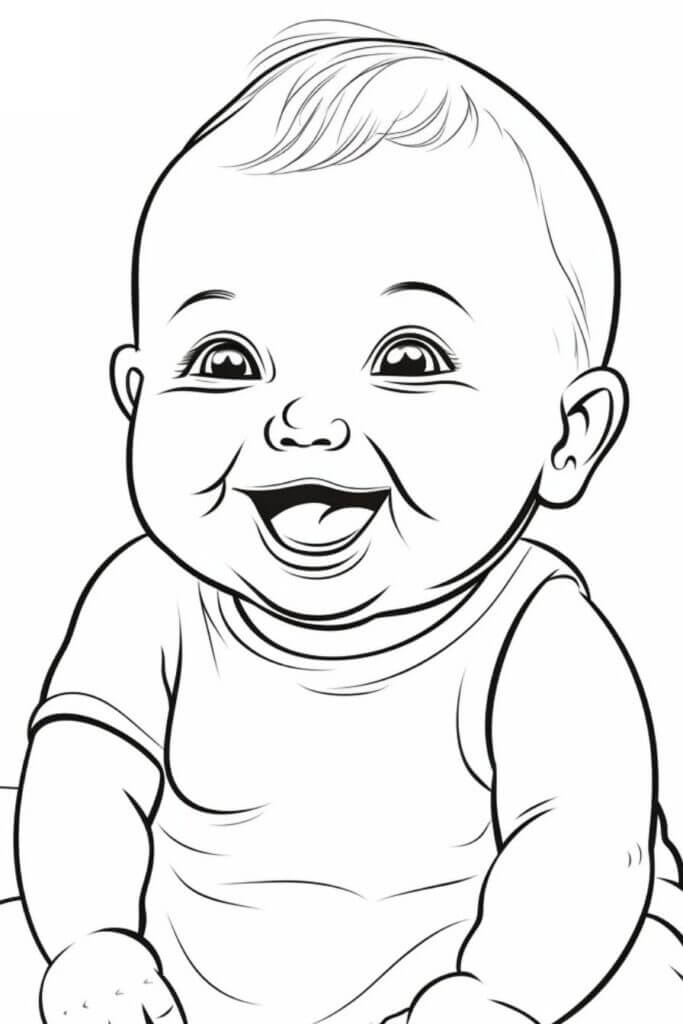 Desenho de Bebê para imprimir