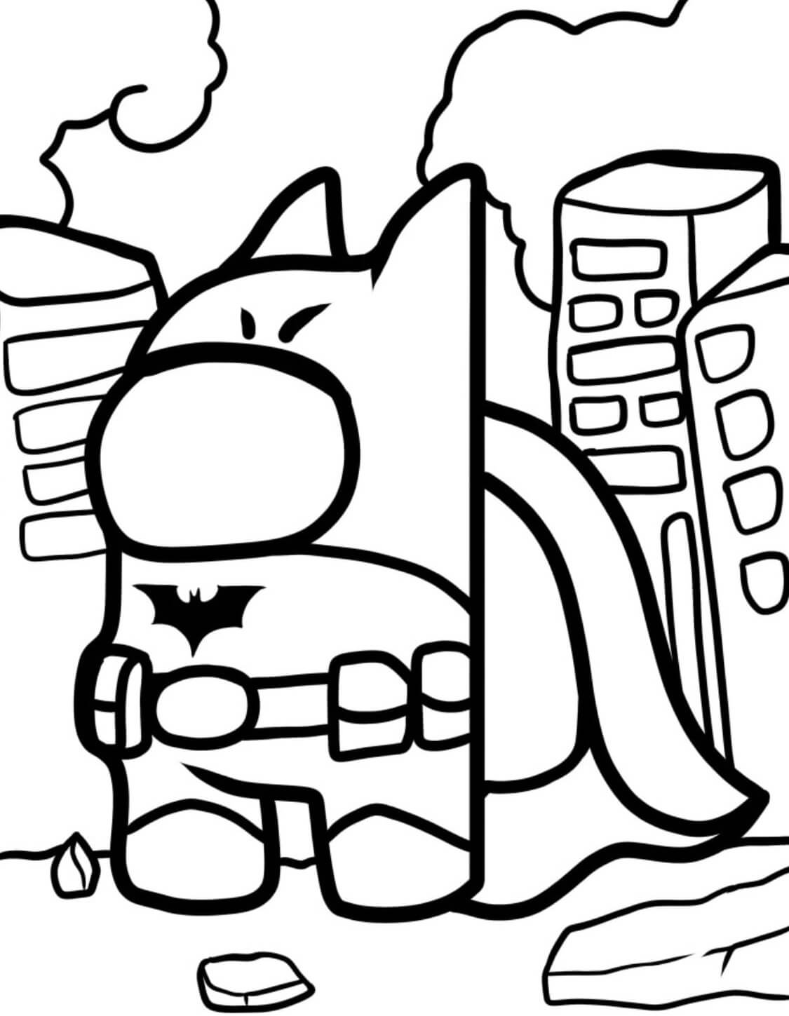Desenho de Batman para imprimir