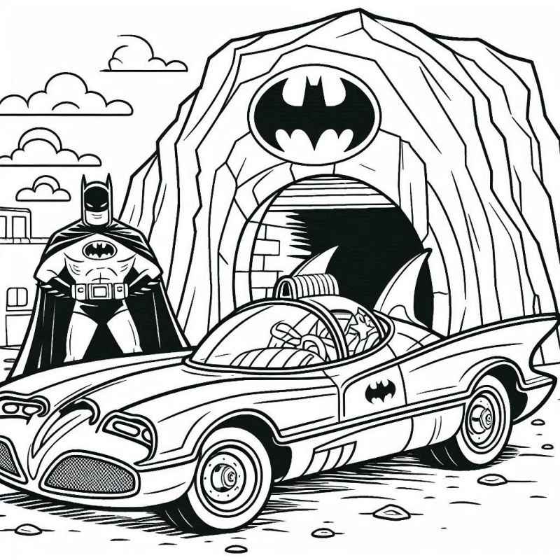Desenho de Batman para imprimir