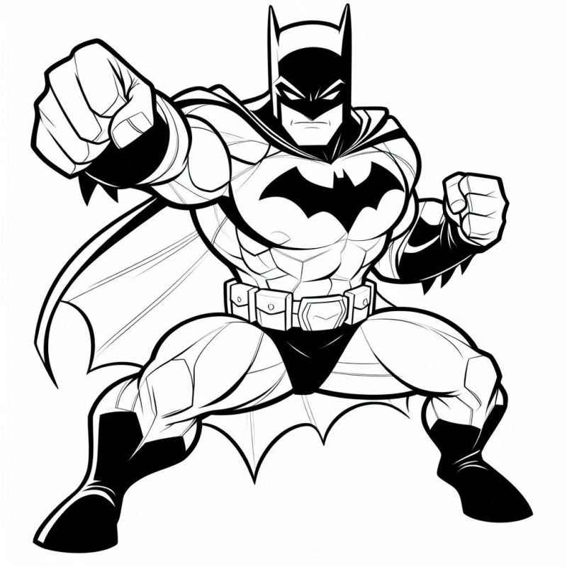 Desenho de Batman para imprimir