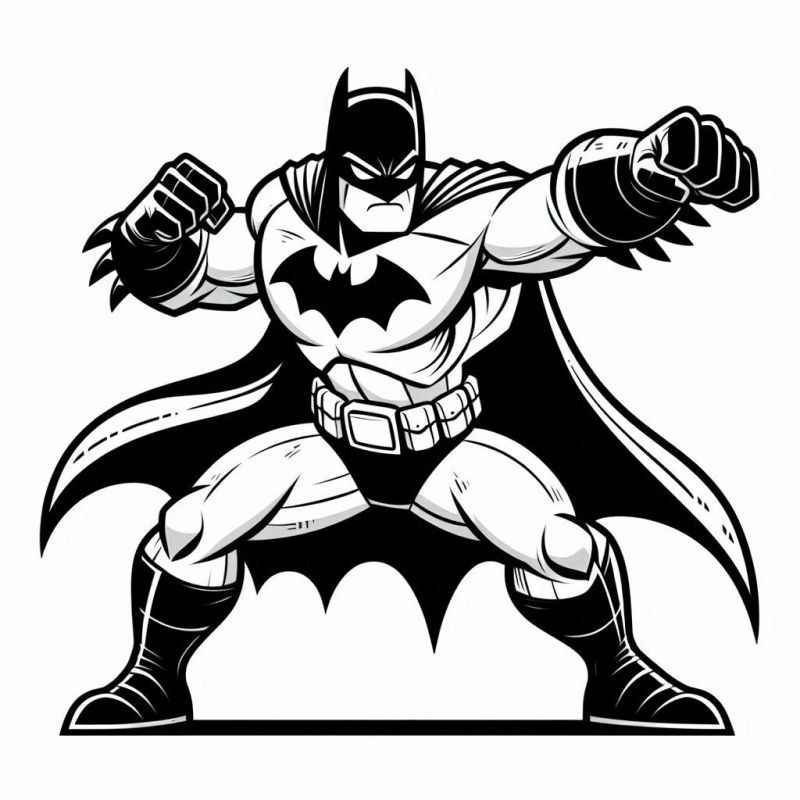 Desenho de Batman para imprimir