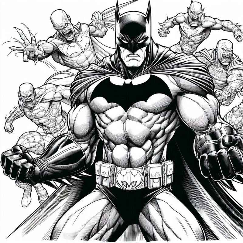 Desenho de Batman para imprimir