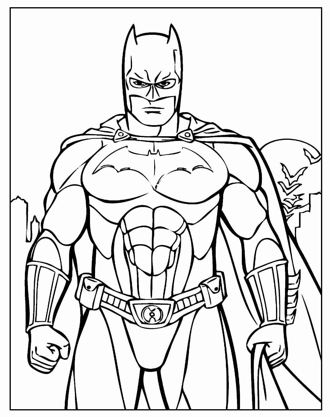 Desenho de Batman para imprimir