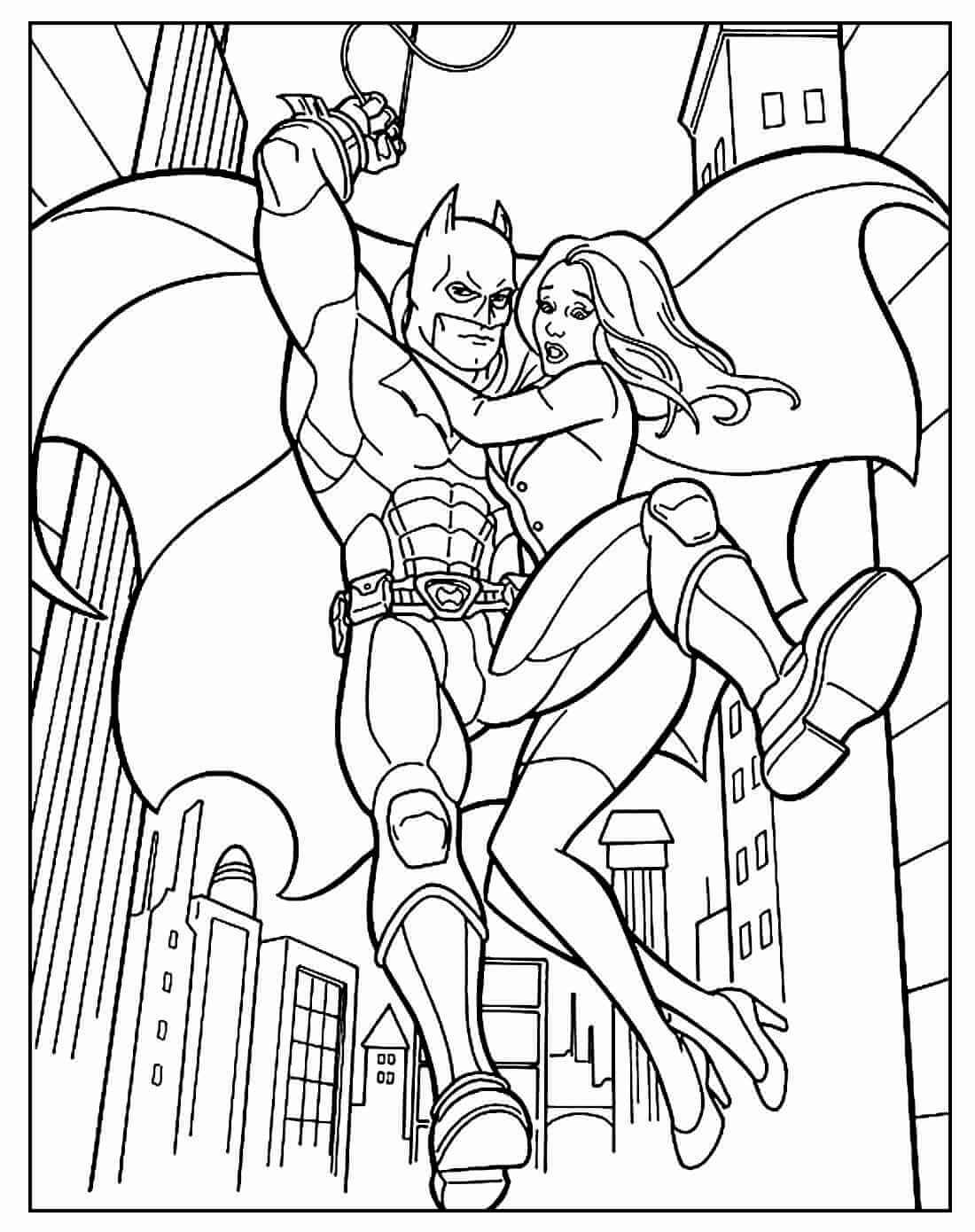 Desenho de Batman para imprimir