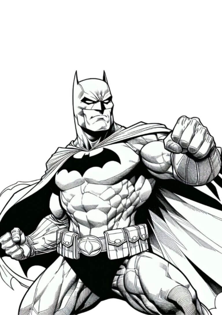 Desenho de Batman para imprimir