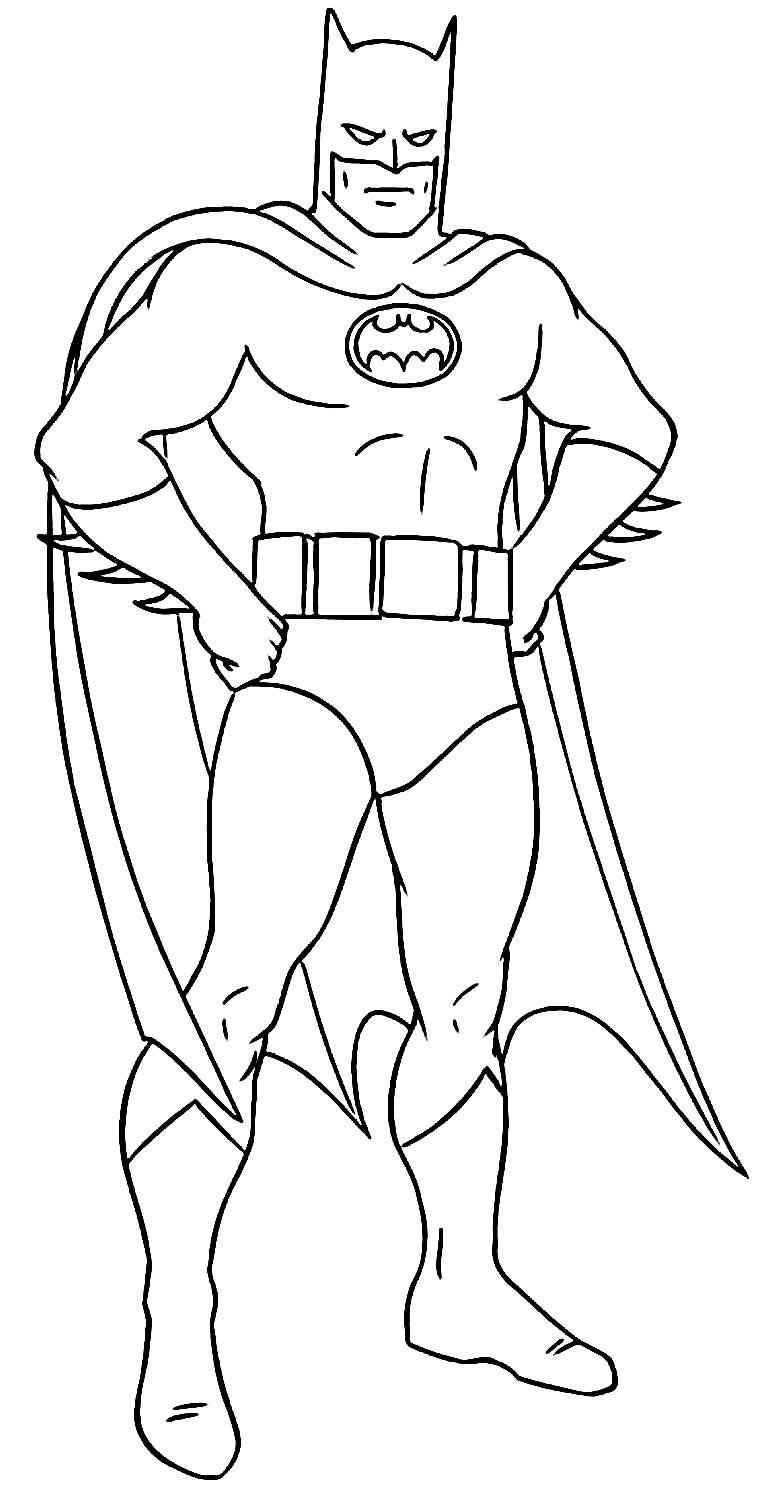 Desenho de Batman para imprimir