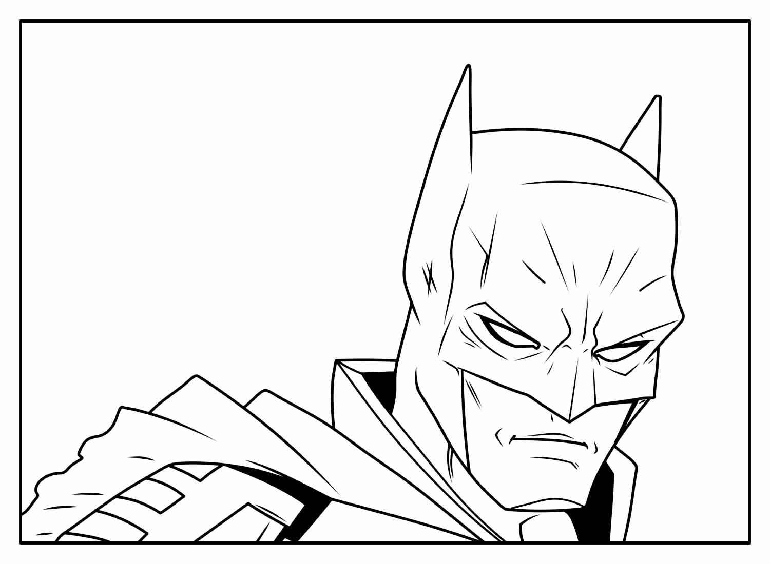 Desenho de Batman para imprimir