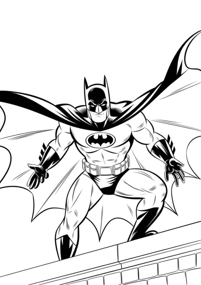 Desenho de Batman para imprimir